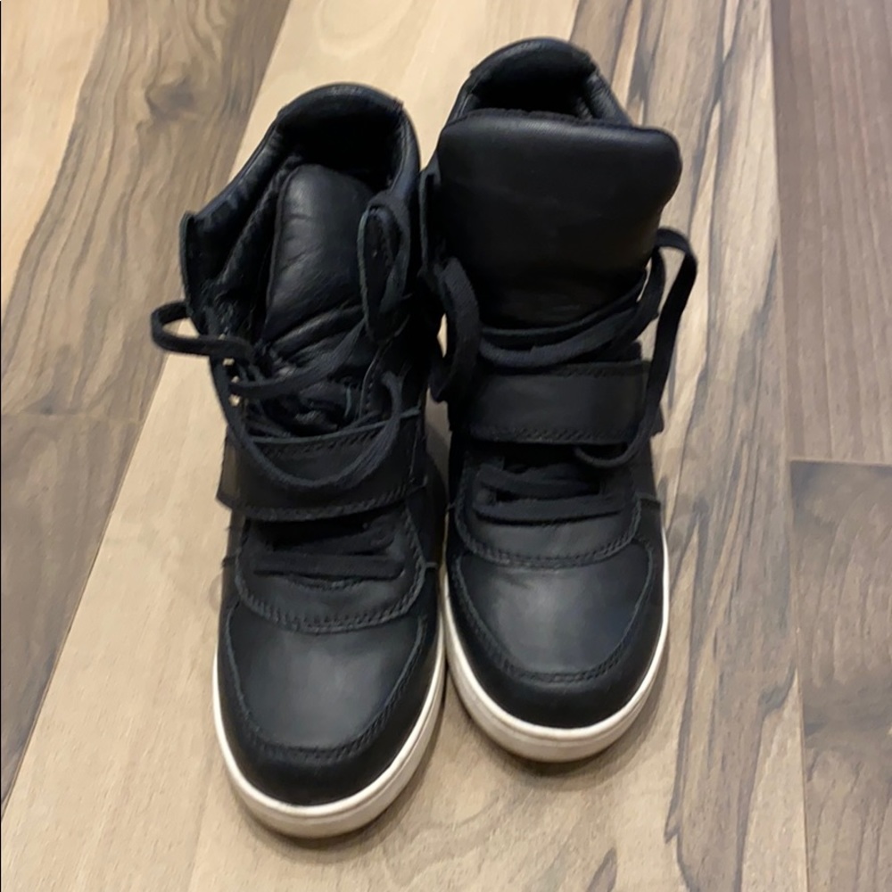 Ash Wedge Boots Black